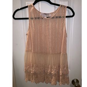 F21 Lace tank top